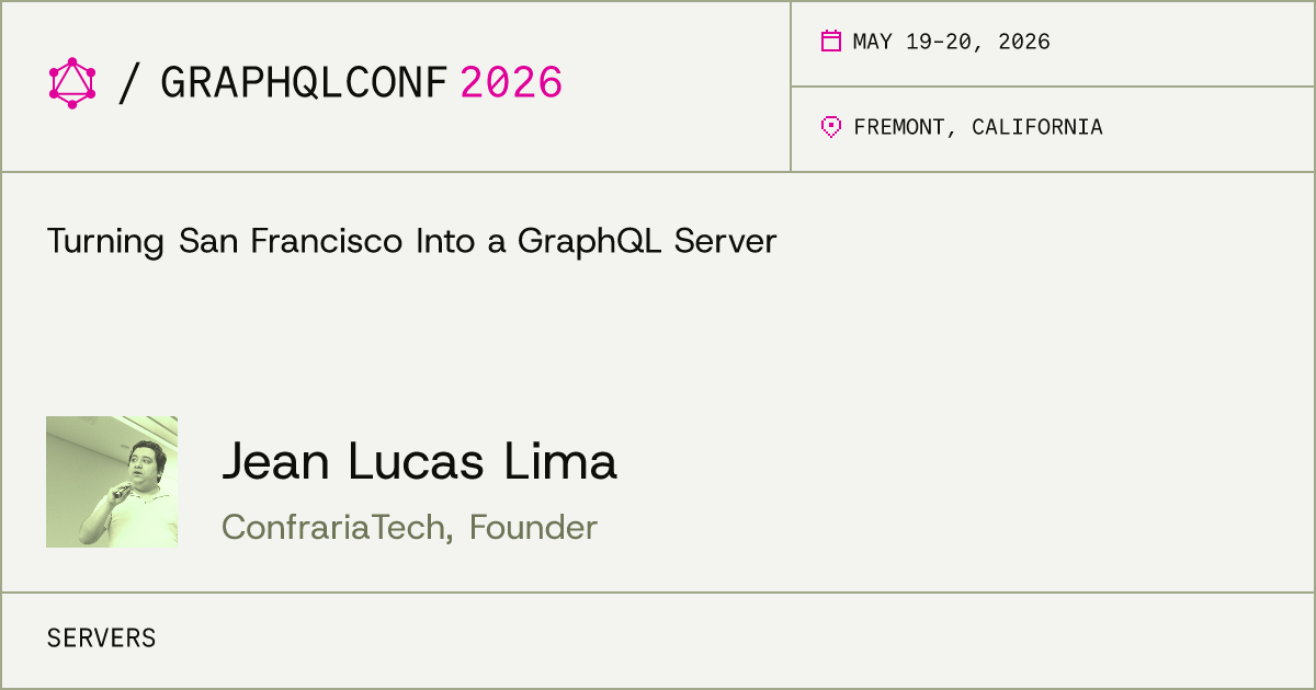 Turning San Francisco Into a GraphQL Server - Jean Lucas Lima ...