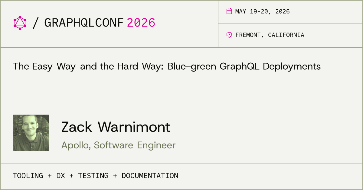 The Easy Way and the Hard Way: Blue-green GraphQL Deployments - Zack ...